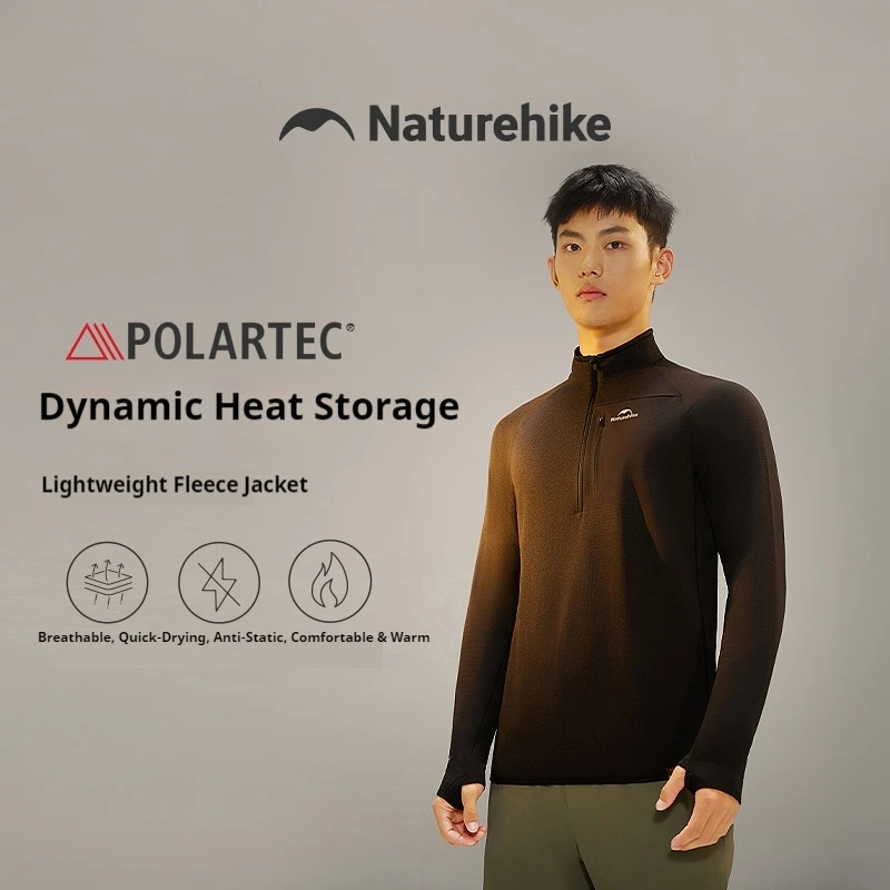 Naturehike Naturehike Lightweight Fleece Stand Collar and Round Collar Moisture-wicking Sweat-wicking and High Breathability