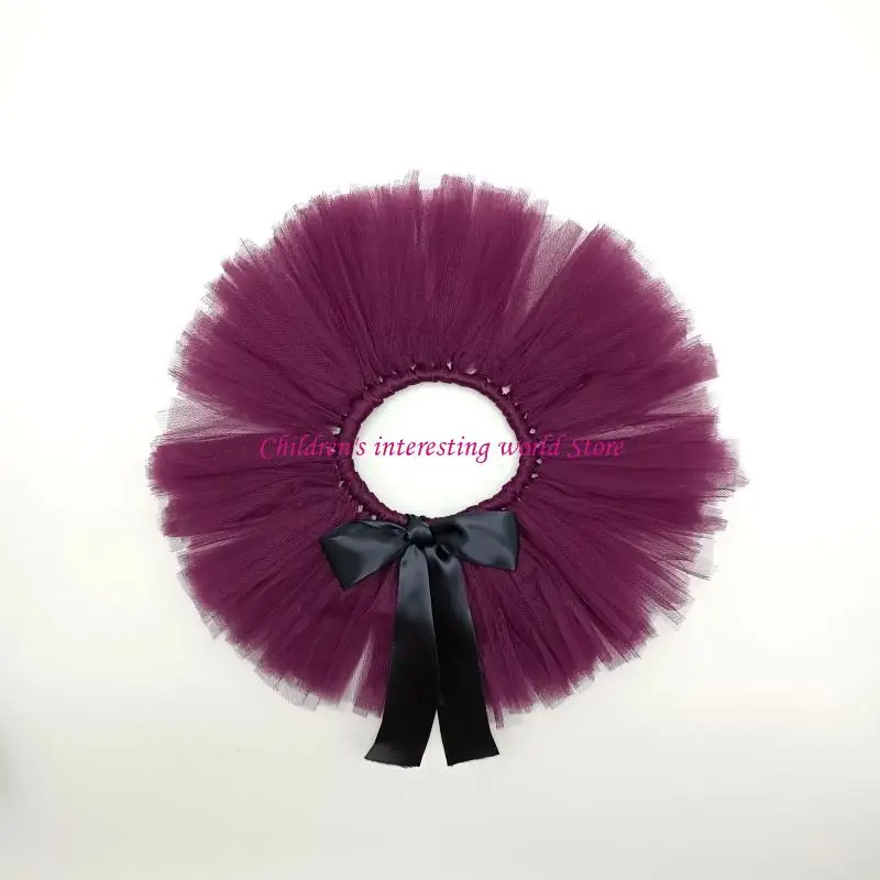 2 PCS Recién nacido Fotografía Atendas Baby Tul Tutu Faldas Set banda para diademas Photo Lindo Flower Hair Band