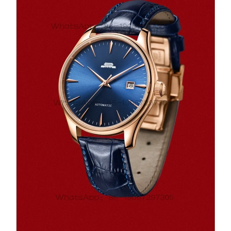 Automatic Mechanical Watch Men's Classic Waterproof Calendar Through The Bottom Business Gift Men's Watch