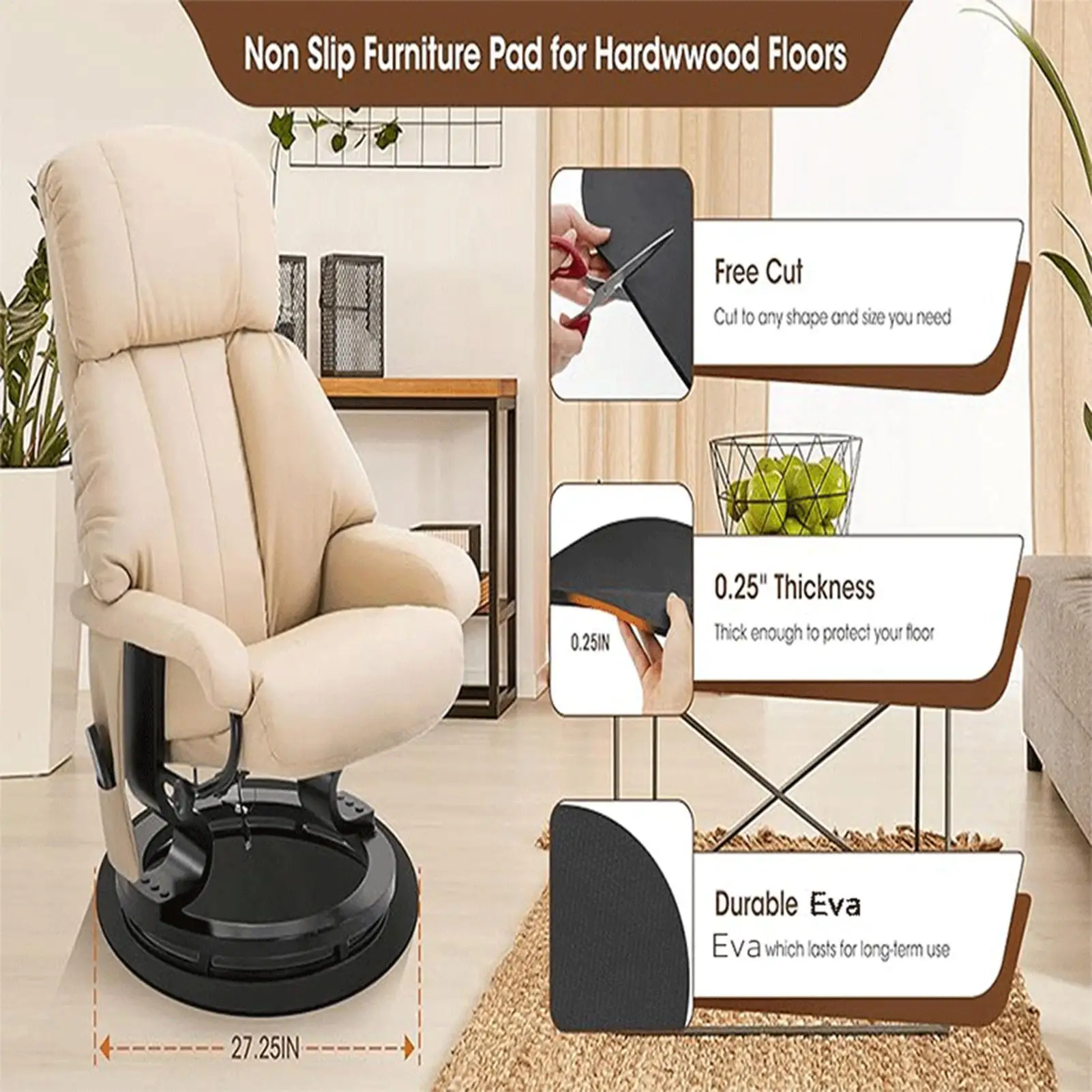 

Нескользящие мебельные накладки, круглая защитная подушка для пола, мебельные противоскользящие накладки для дома, кресла с креслом в помещении, вращающиеся стулья, столы