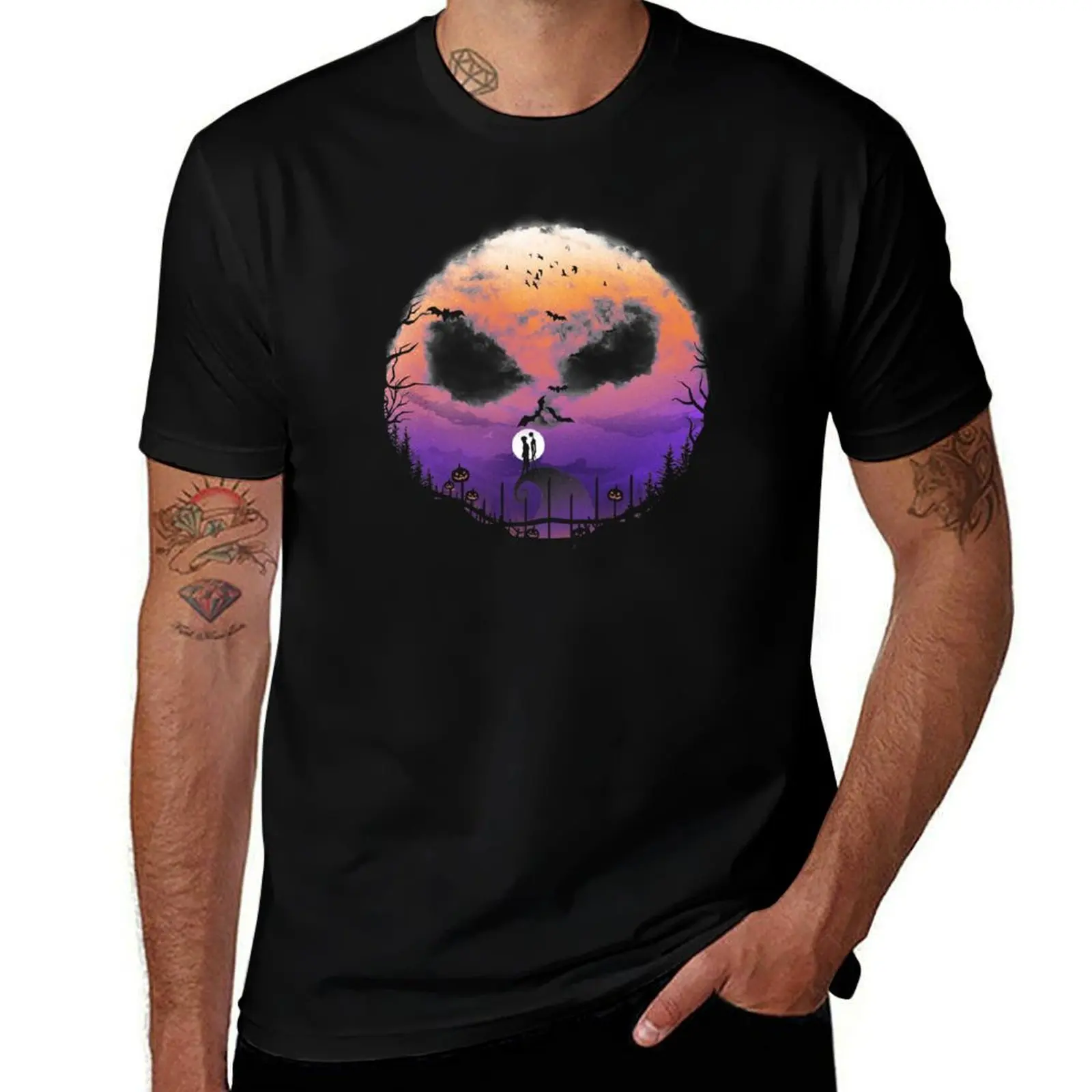 Halloween Night T-Shirt graphic tee shirt summer clothes vintage clothes plus sizes t shirt for men