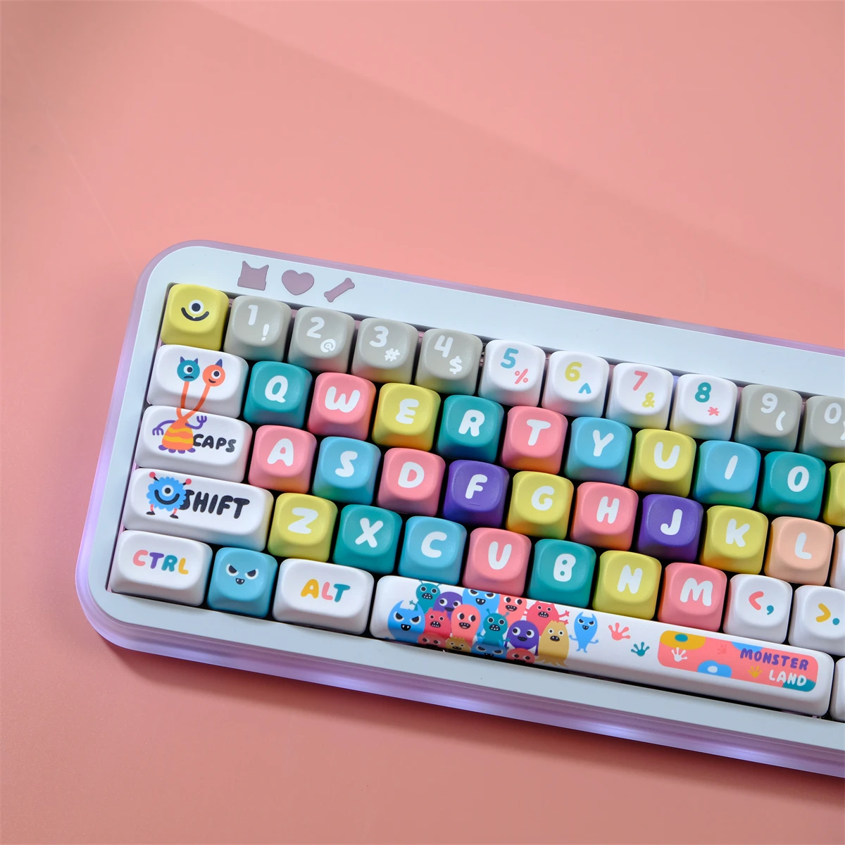 pbt keycaps pbt keycaps 126 chaves little monster moa perfil sublimacao dye teclado mecanico gaming cherry mx switch 01