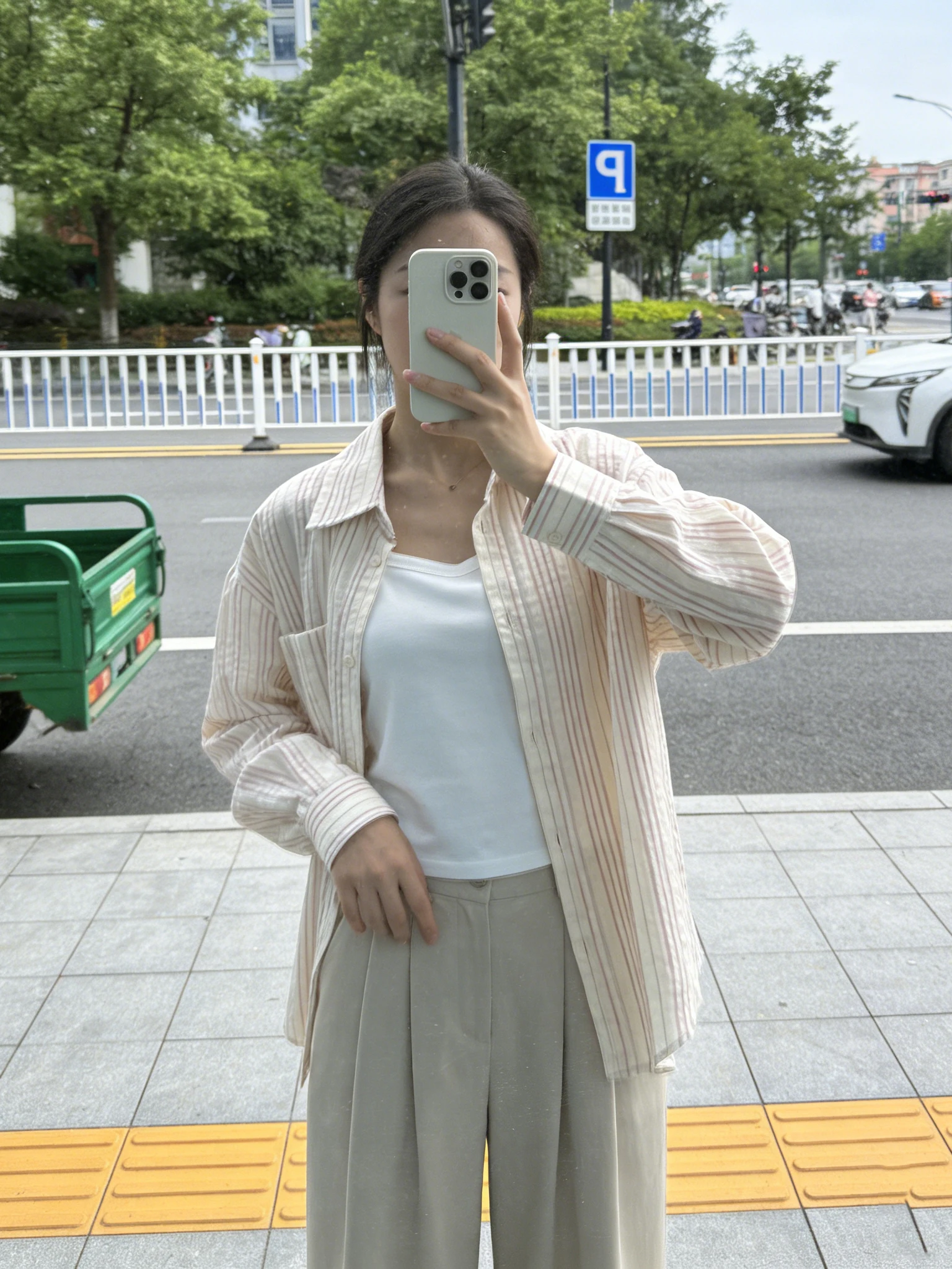 

Pink Striped Long Sleeve Women's Shirt Summer 2026 New Thin Korean Loose Casual Sun Protection Shirt Coat Breathable Skin-Fri...