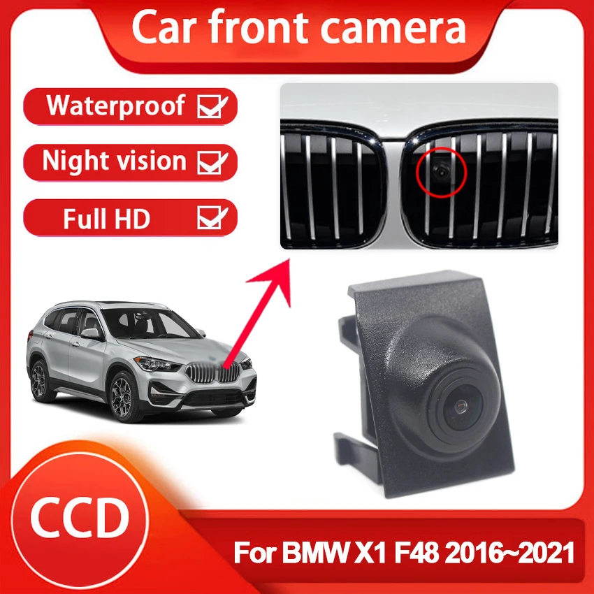 

AHD 1080P Fisheye CCD Car Front View Parking Positive Logo Camera For BMW X1 F48 2016 2017 2018 2019 2020 2021 Waterproof