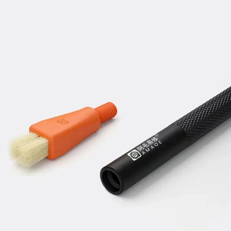 AMAOE M91 Motherboard Maintenance Dual Head Clean Pure Bristle Brush Mobile Phone Cleaning No Shedding Anti-Corrosion Steel Mesh