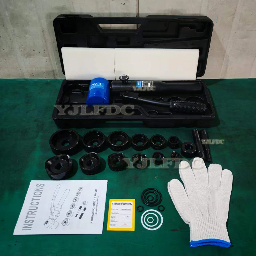 Hydraulic Hole Digger Tool Hydraulic Hole Making Tool TPA-8 can punch 22.5-61.5mm in the 3.5mm mild steel
