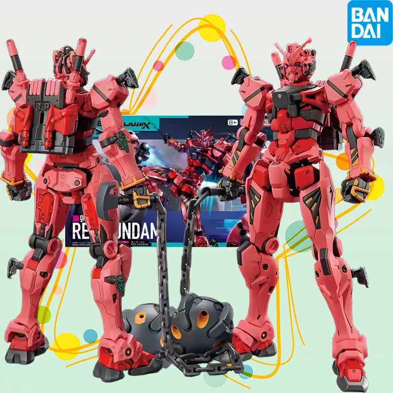HG Serie GQuuuuuuX RED GUNDAM Anime Action Figure Montage Modell Original Bandai Spielzeug Sammeln Modell Ornamente Geschenke