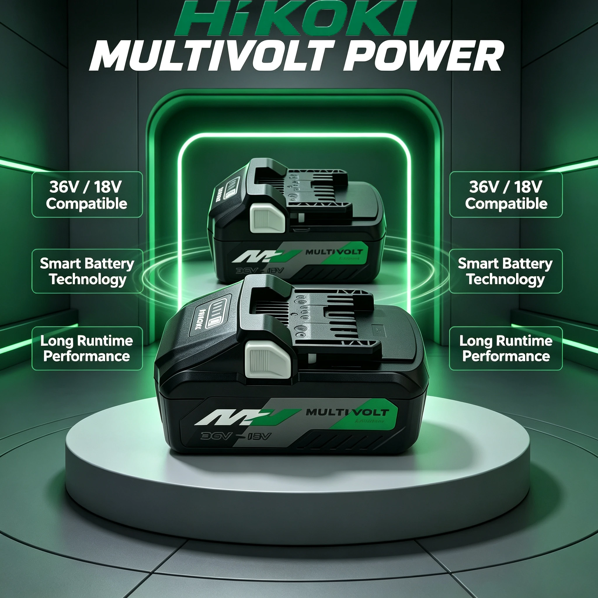 HiKOKI 18V 36V Li‑ion Battery BSL36A18 BSL36B18,Rechargeable Lithium Pack,Perfect Replacement For On‑Site Working Power Tools