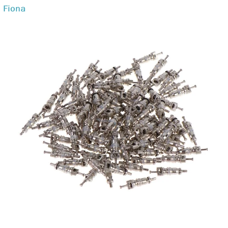 ✔100Pcs Auto AC Air Conditioning Bike Bicycle Tire HVAC Replacement Accessories Schrader Valve Core R12