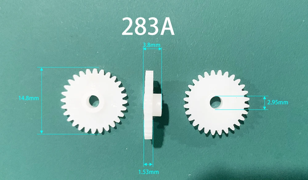 283A 0.5M Gears Modulus 0.5 28 Teeth Plastic Gear Disc Motor Parts Toy Accessories 10pcs/lot