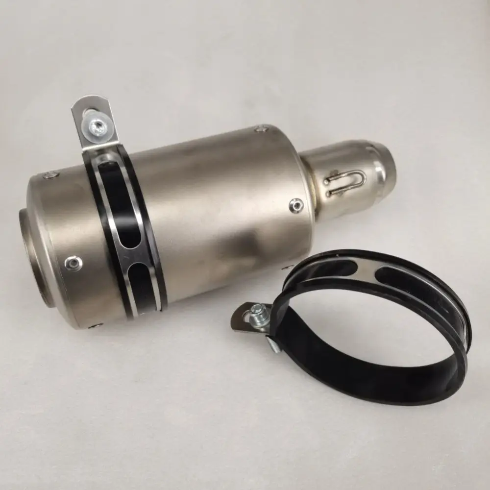 Motorcycle Exhaust Pipe Modification Accessory Round Hanger Clamp the Surface Blue Film Can Be Peeled Off