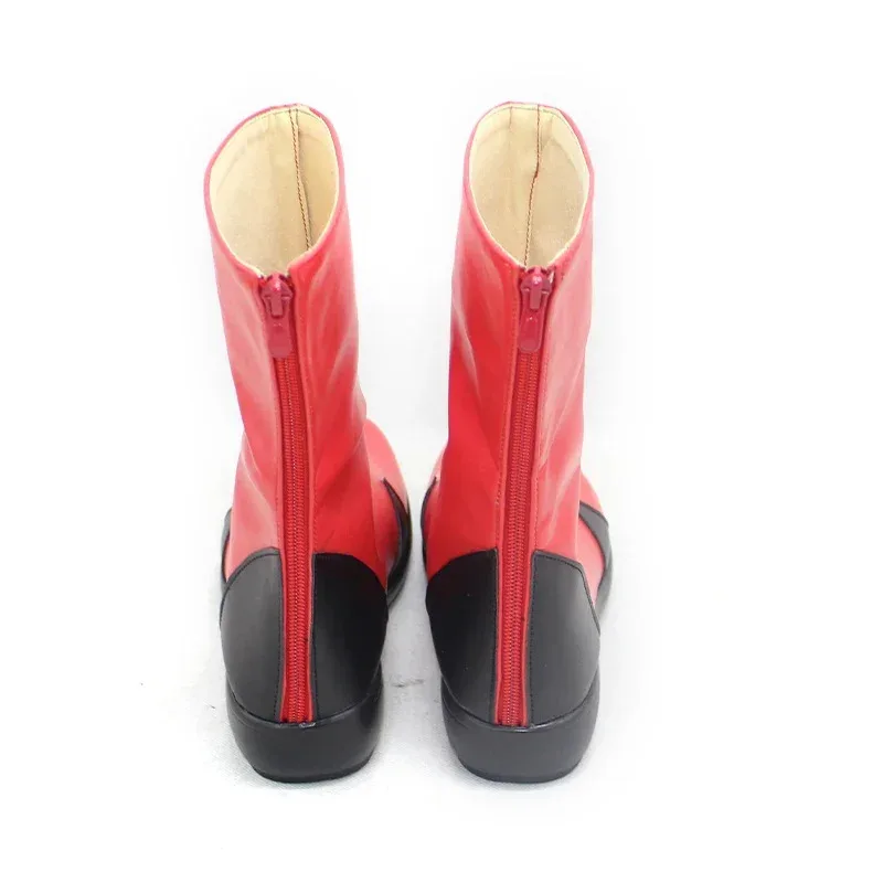 

Новая обувь для косплея EVA Asuka, обувь из искусственной кожи, карнавальный реквизит на Хэллоуин, ботинки для косплея, индивидуальный заказ XEE2ESSDGV2025