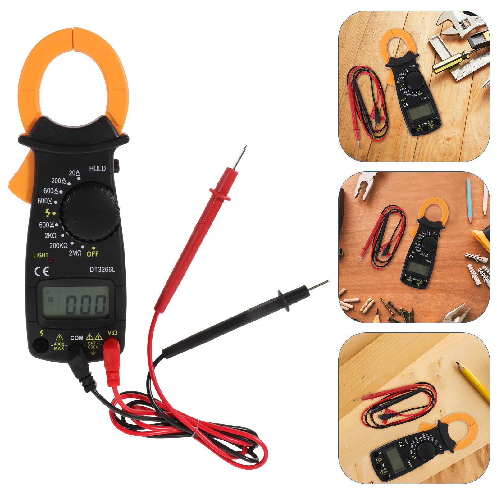 

High Precision Digital Clamp Multimeter Function with Safety Protection for Current Voltage Resistance Testing Amp