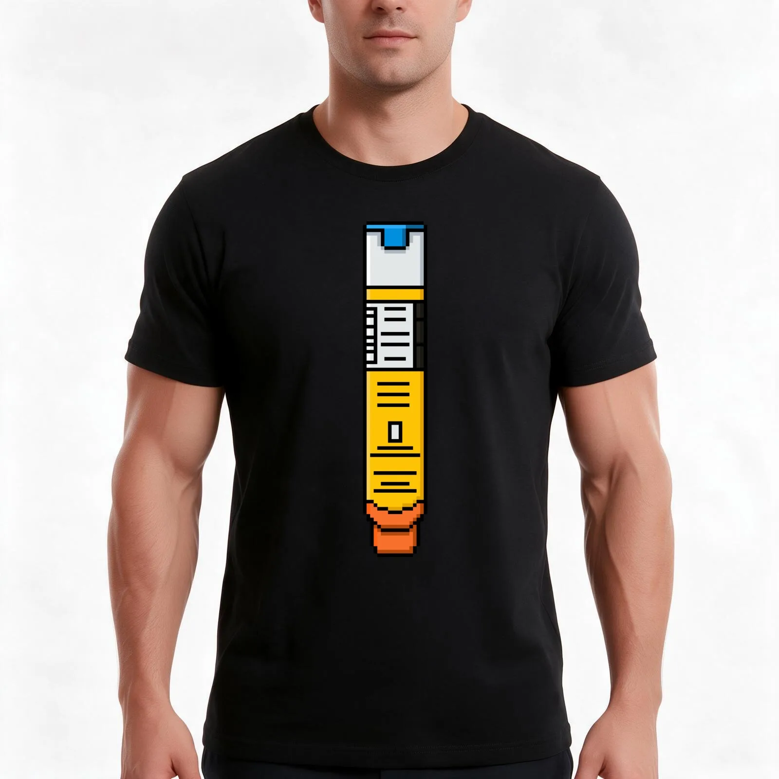 Epipens food allergy awareness T-Shirt, Summer Casual Cotton Tee, Oversized Streetwear Tops, Vintage Graphic Print, 100% Cotton