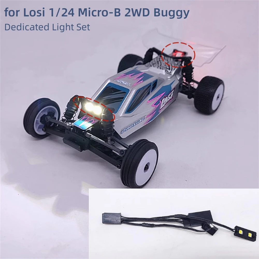 

Для Losi 1/24 Micro-B 2WD Buggy, специальный набор светильников, аксессуары для радиоуправляемых игрушечных автомобилей