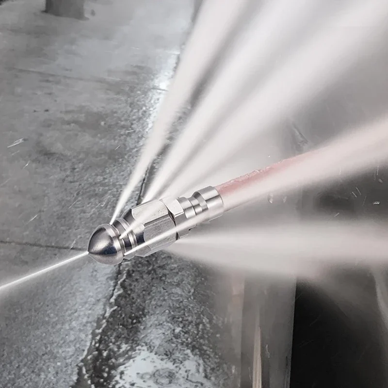 High-pressure Nozzle High-pressure Pipe Carding Nozzle - Porous Pressure Nozzle Industrial Intensity Jet Power Drainage Cleaning
