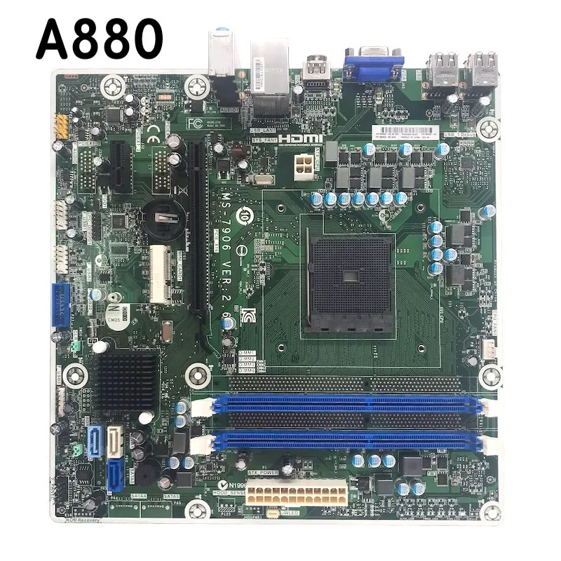 

For HP A880 A88 Motherboard MS-7906 VER 1.0 747512-001 Mainboard 100% Tested Fully Work