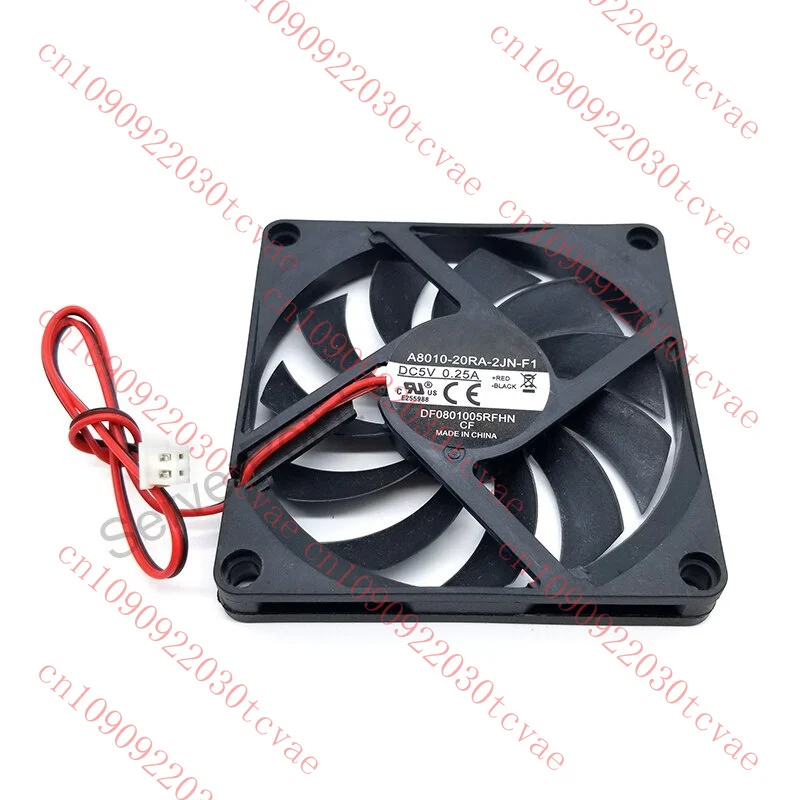 

Brand new for Cooler Master 5V 0.25A 8CM A8010-20RA-2JN-F1 8010 fan 80*80*10MM