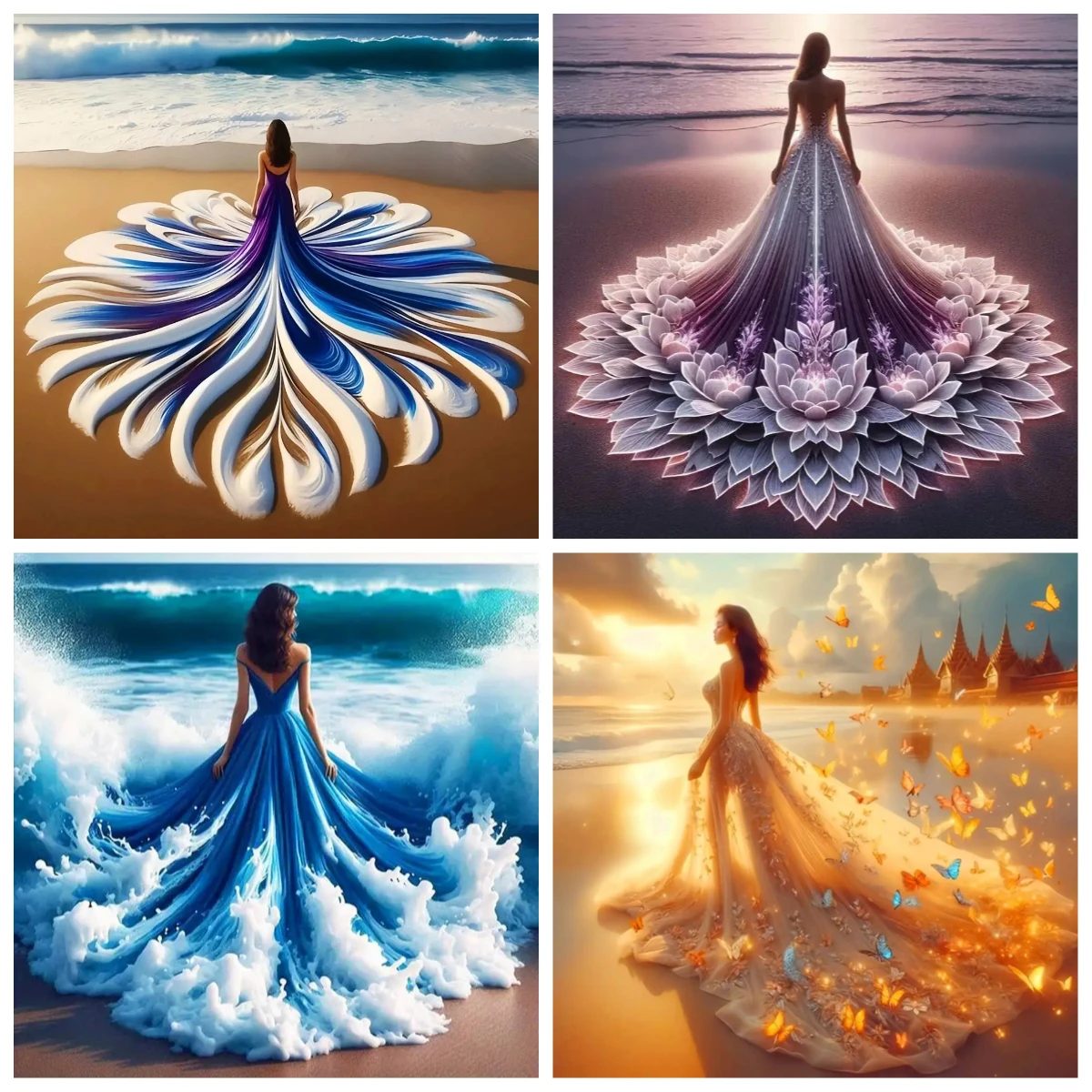 

Adult Jigsaw Puzzle 1024 Pieces PuzzleSeaside Scenery Paper Puzzle Decorative Painting Exercise Brain Thinking