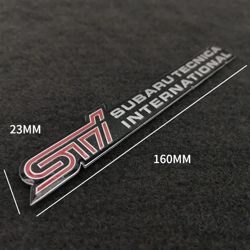 جسم السيارة شعار الجذع ثلاثية الأبعاد ملصقات معدنية شارة الشارات ملحق لسوبارو STI فورستر امبريزا ليجاسي Outback XV BRZ WRX Tribeca #5