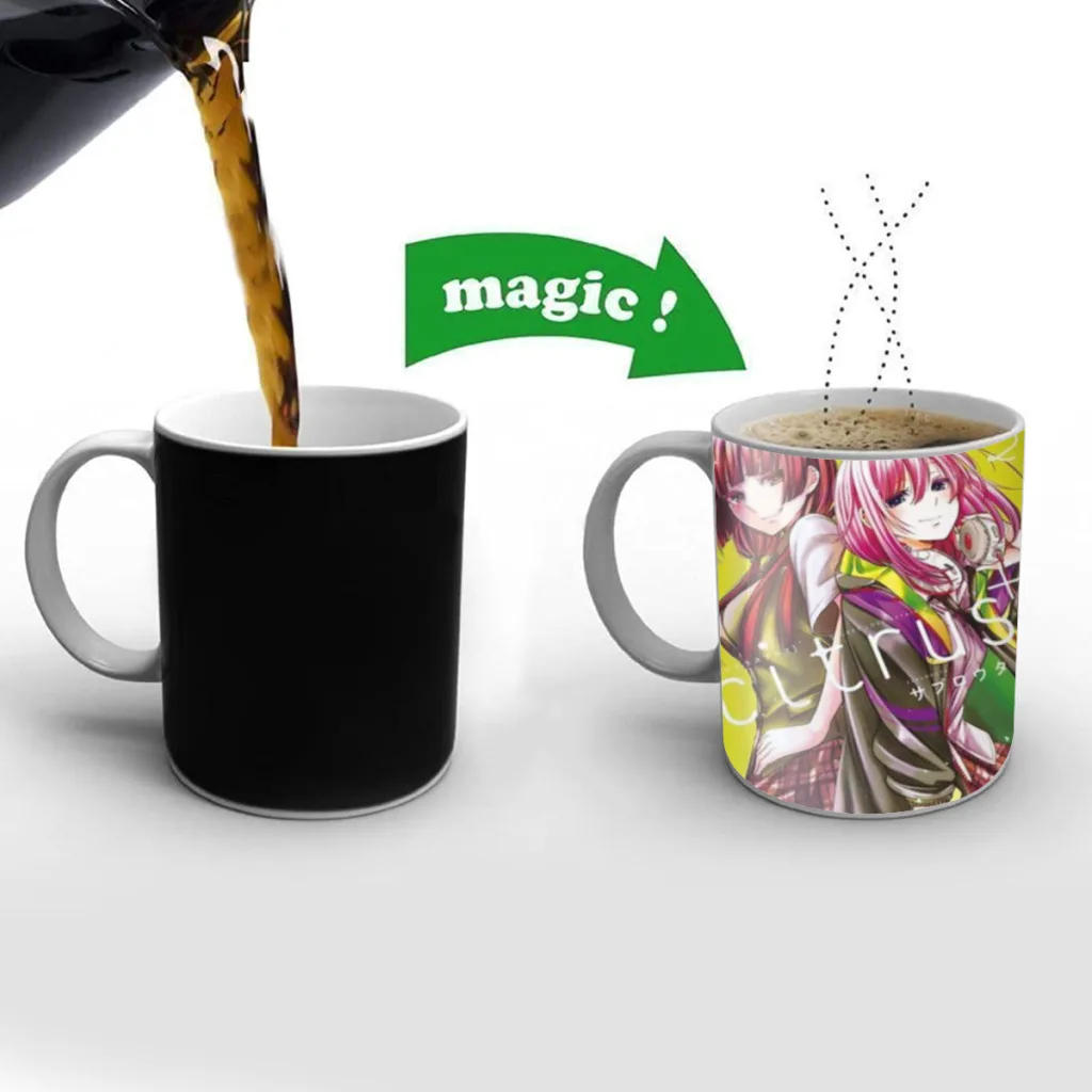 

Japanese Anime Citrus Movie Free shipping Mug Changing Color Ceramic Coffee Mugs Magic Tea Cup Best Gift