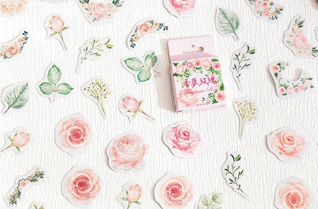 Nizza rose dekorative aufkleber (1pack)