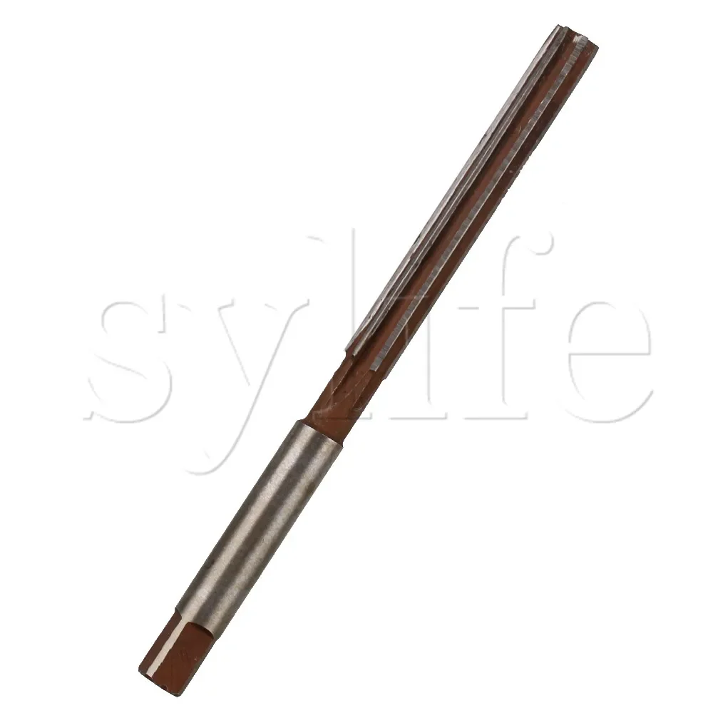 7mm Cutting Diameter 6 Flutes HSS Hand Reamer Precision Milling Cutter Tool 101mm Long for Metalworking Lathe Drilling DIY