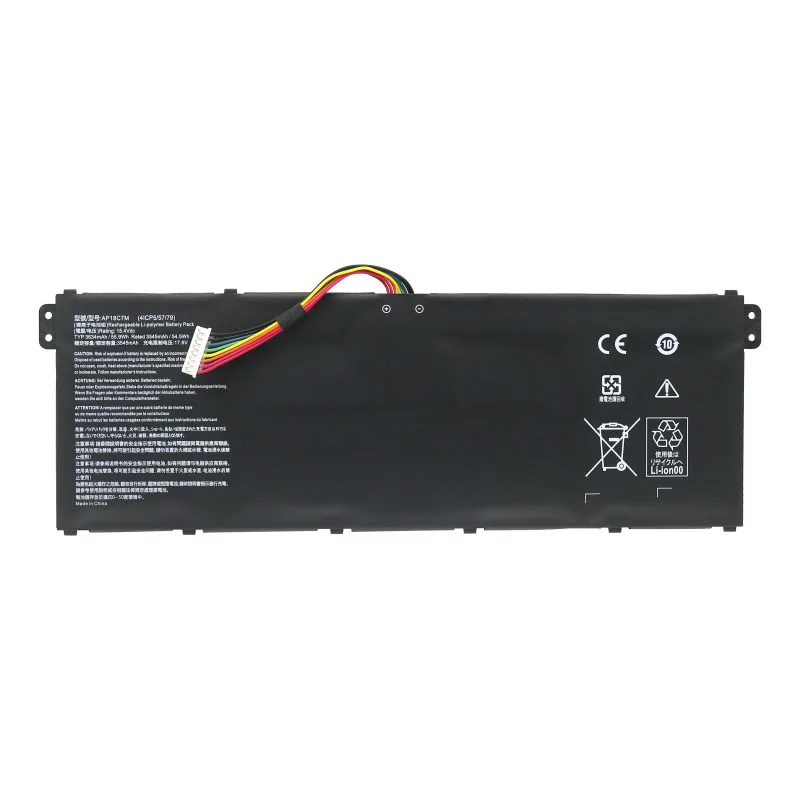 Imagem -02 - Bateria do Portátil de 15.4v 55.9wh Ap18c7m para Acer Kt00407008 4icp5 57 79 Spin Sp51354n Swift Sf313-52-50ch