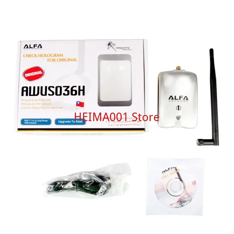 

Rtl8187 ALFA AWUS036H Kali Cdlinux Drive-free USB Wireless Penetration Network Card