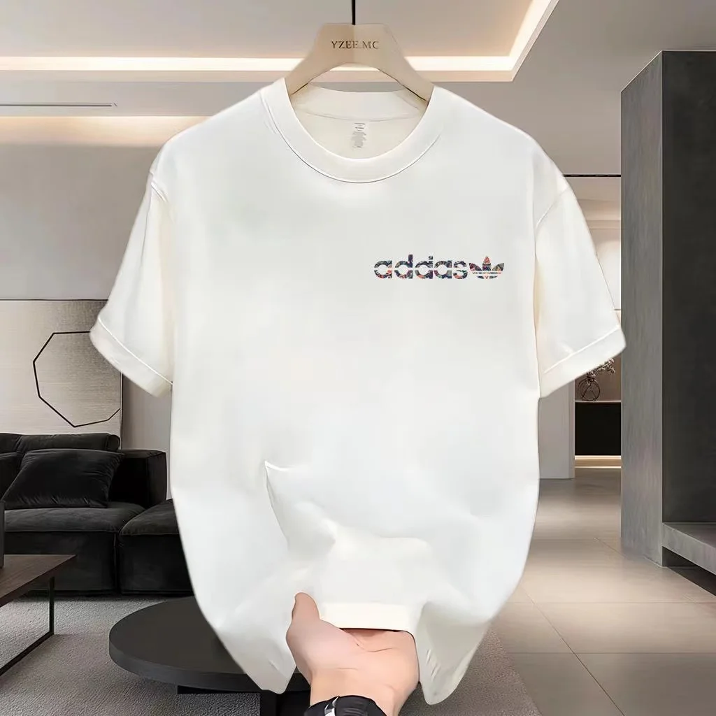 

2025 Short T-shirt, American Large Size Trendy Men's and Women's T-shirt, Trendy Brand Loose Half Sleeve T-shirt for Men
