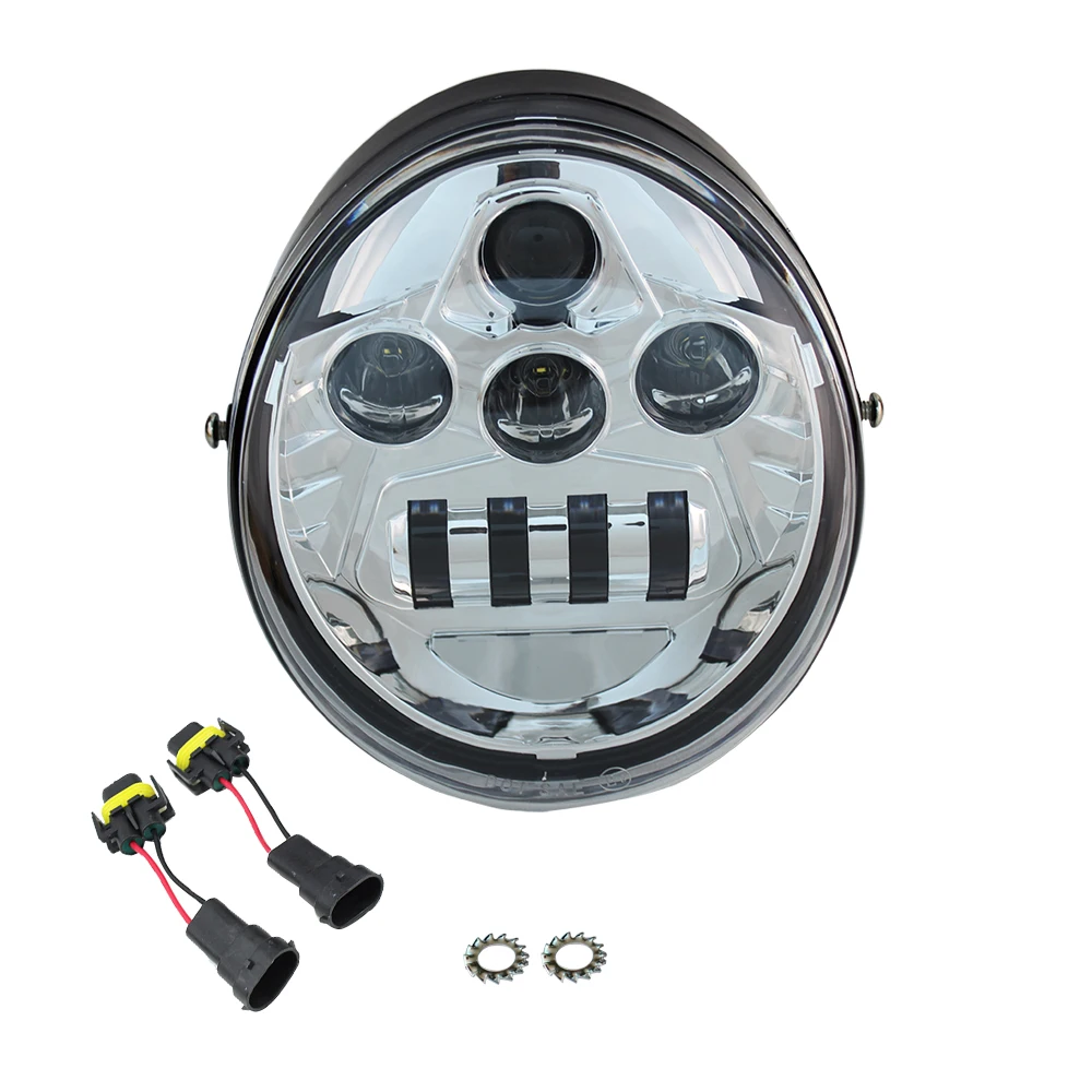 Led Voorste Koplamp 60W Hi/Dimlicht Motorfiets Voor V Rod Vrscf Vrsc Vrscr 2002-2017