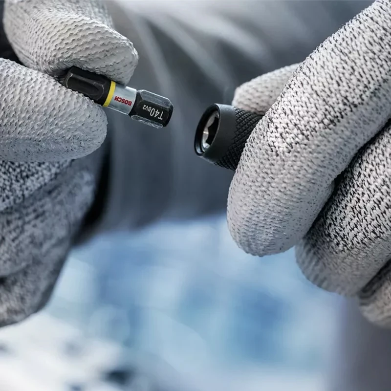 BOSCH 2608522320 PRO حامل بت التأثير التغيير السريع 60 مم 1/4 بوصة عرافة عرقوب اختيار انقر صلابة عالية دائم أداة مرفق #6