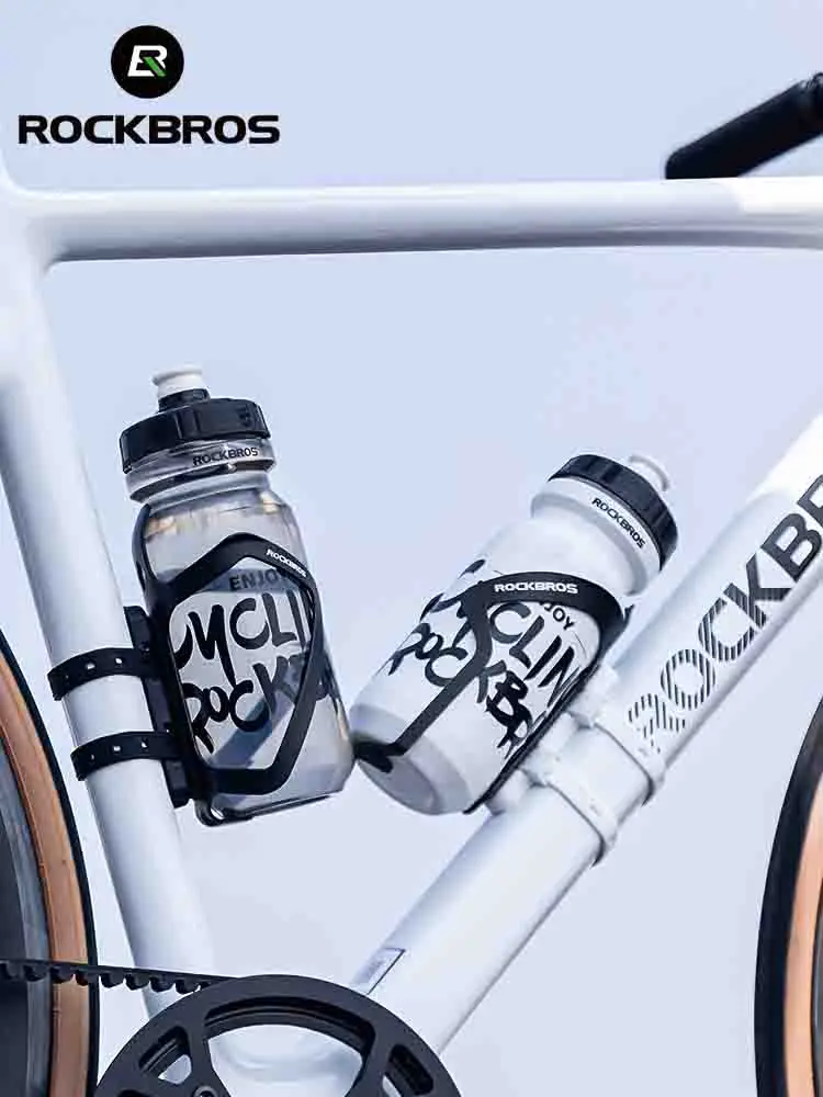 ROCKBROS Bicycle Water Bottle Mount Adaptor Silicone Gel Bandage Kettle Cage Strap Seatpost Fork Frame Install Holder Adapter