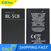 Mobile Phone Battery BL-5CB 800Mah For Nokia 3108 2135 6086 6108 6230 6820 7610 N72 N91 100 101 103 105 109 111 113 1000 1282