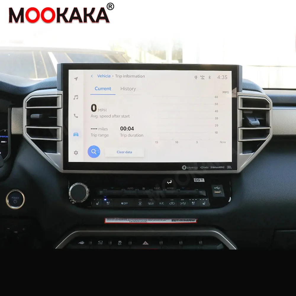 Car Accessories Radio For Toyota Tundra 2022-2023 Android Auto GPS Navigation Multimedia Stereo Receiver Head Unit Offline Maps