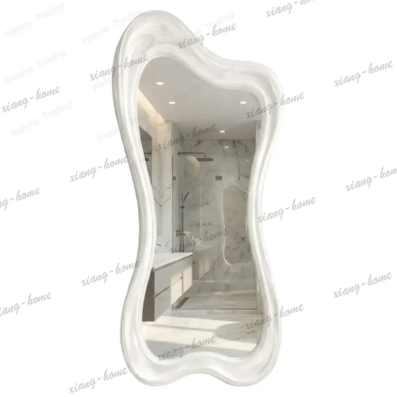 ld French special-shaped mirror, Nordic creative irregular wall-mounted clothing store art floor mirror