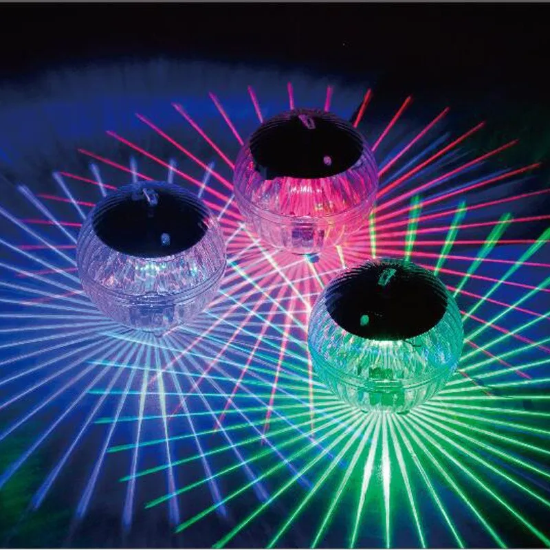 NEW Led Solar Floating Lamps Swimming Pool Ball Solar Panel Powered Pond Drift Waterproof Glow Show Disco Color Changing Lights