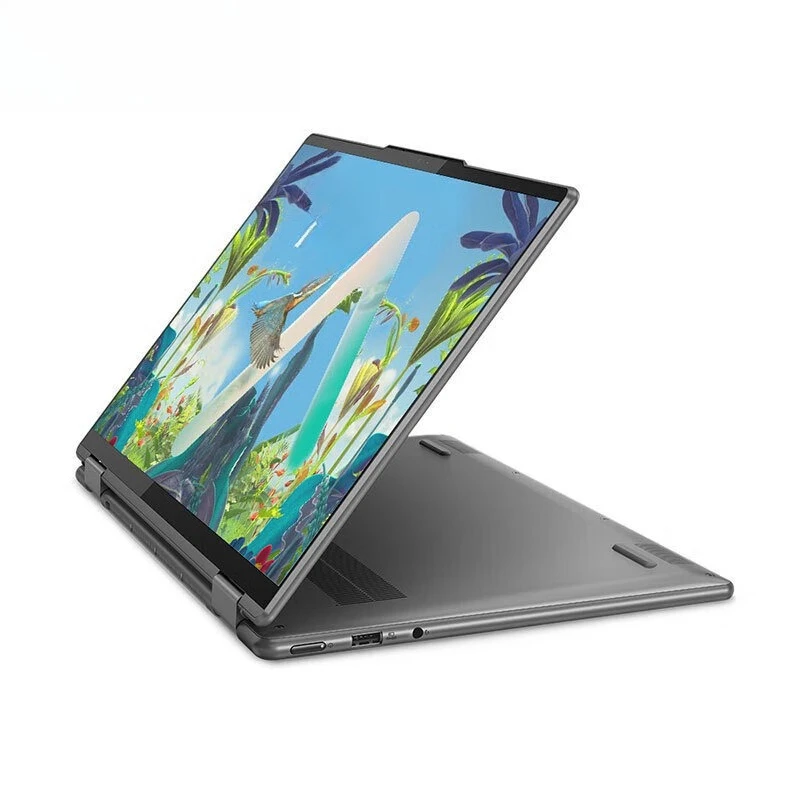 Portátil delgado y ligero de 15 pulgadas con pantalla táctil giratoria de 360 grados, netbook para oficina y juegos.
