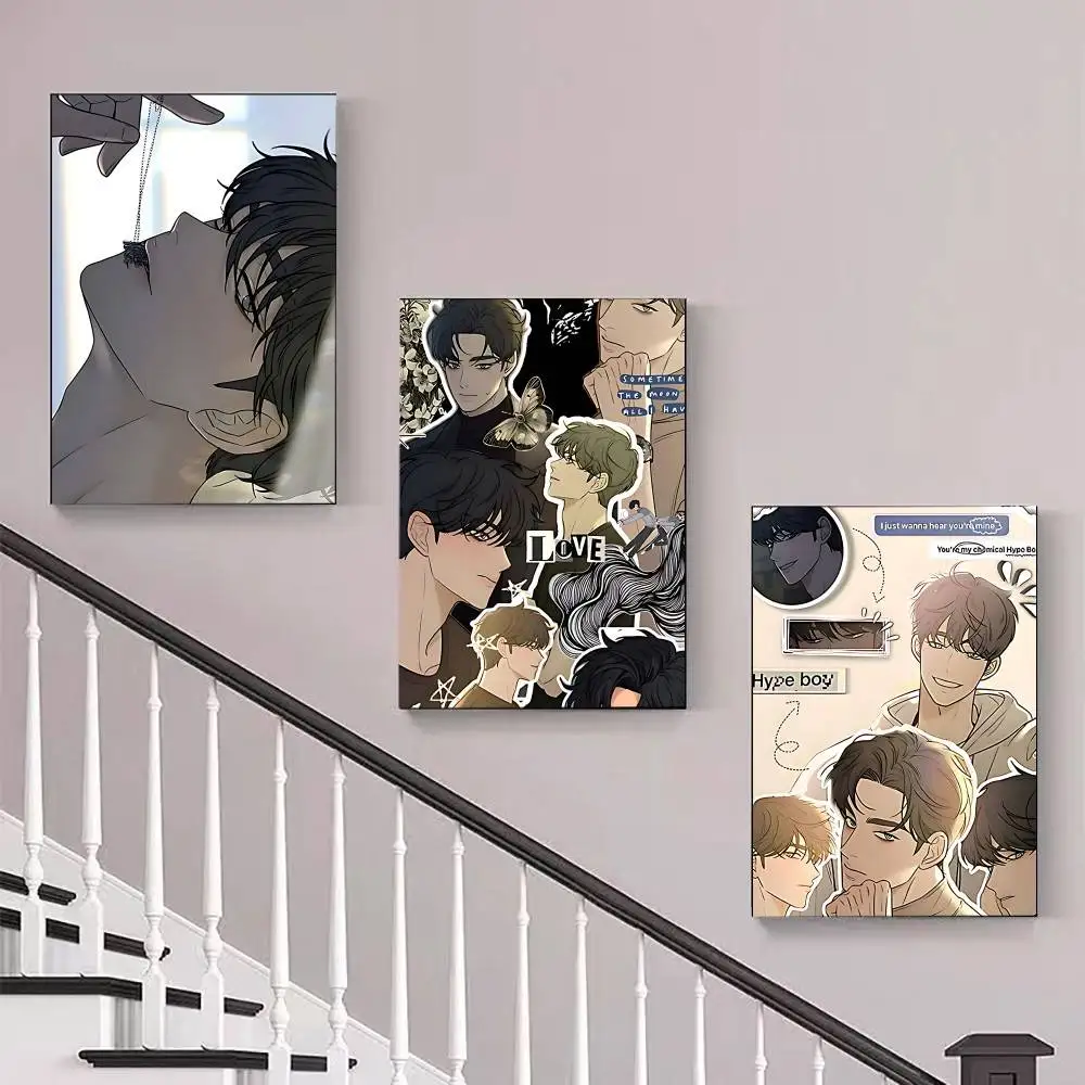 O-Ooperation T-True Love Eunhyeok ملصق بدون مؤطرة ملصق كرافت نادي بار ورق عتيق ملصق جدار الفن اللوحة غرفة نوم دراسة S