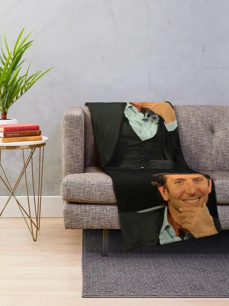 Bradley Cooper aesthetic Throw Blanket Hairys Personalized Gift Blankets For Bed Winter beds Blankets