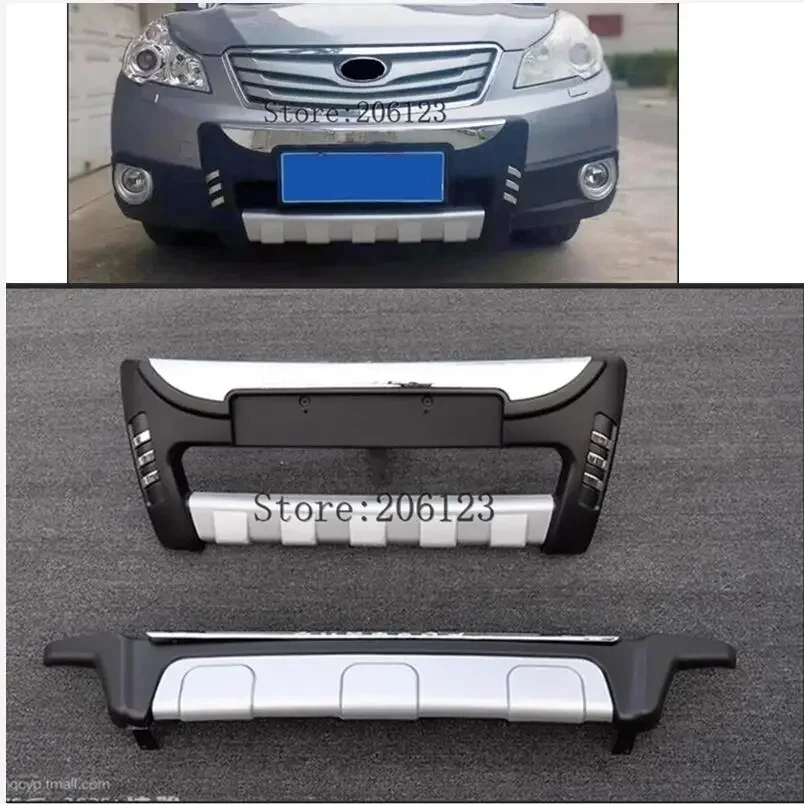 2009-2012 For Subaru Outback Rear / Front Protective Panels Stainless Steel Decorative Panels Bumper Protector Body Kit