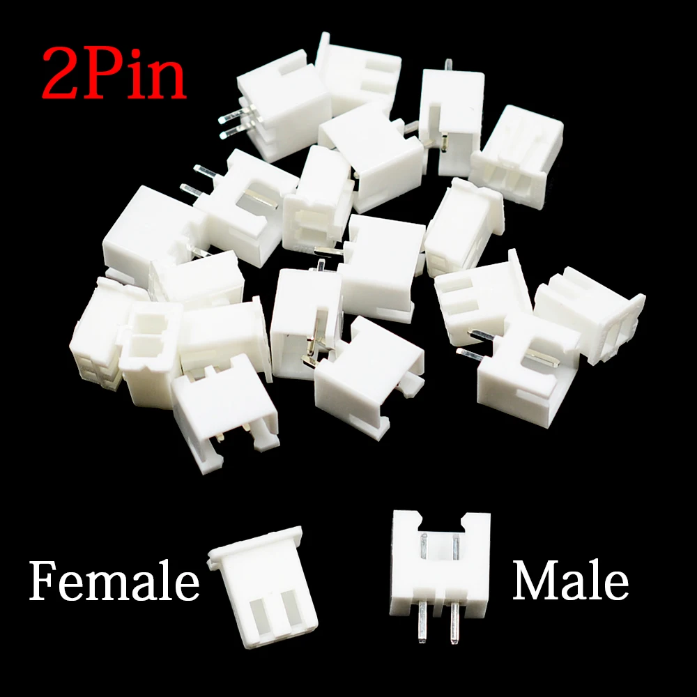 100Pcs JST XH2.54 2/3/4/5 Pin Terminals Plastic Shell Male Plug + Female Socket Wire Connector XH 2.54 2P 3P 4P 5P image 2