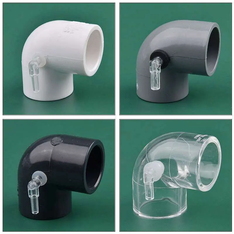 16/50mm Elbow Connector Fish Tank Anti-Siphon Connector Backflow Prevention Bottom Filter Backwater Proof Increasing Oxygen Join