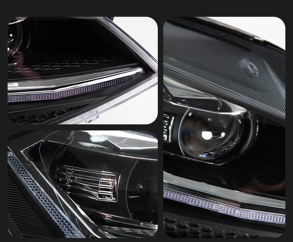 Car Lights for Golf 7 2013-2017 MK7 LED Auto Headlight Assembly and Front Grill Upgrade Dynamic Bifocal Lens LHD RHD Accessories
