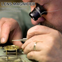 A66I 4PCS Loupe Eyeglass Magnifiers Set 5X 10X 15X 20X Watch Repair Loupe Magnifier Set Magnifying Glass for Watch Jewellery