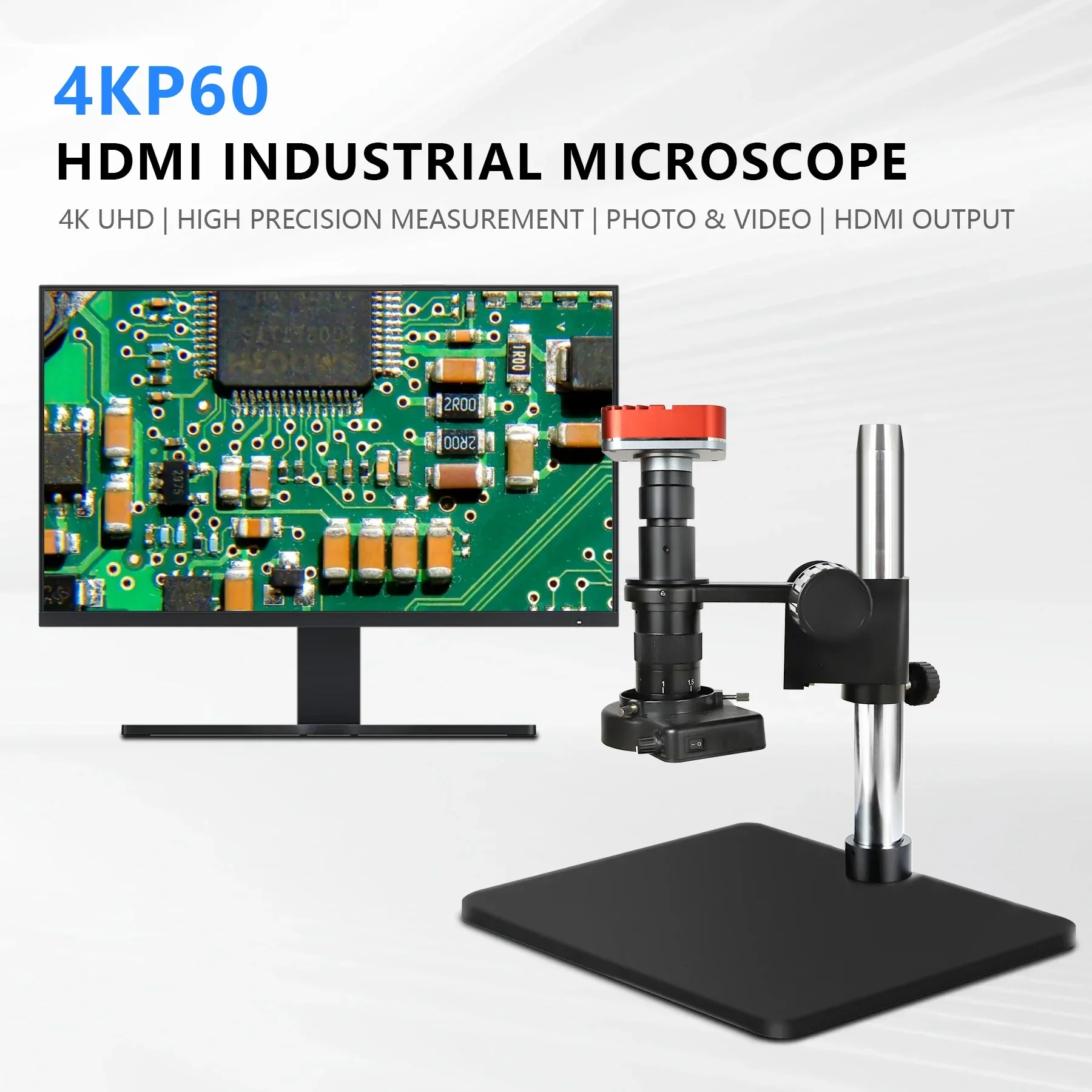 

Лидер продаж RaySmart 1080P60 4K FHD MI C-Mount промышленная камера для микроскопа лучше всего подходит для пайки ремонт электроники VMS-H5608
