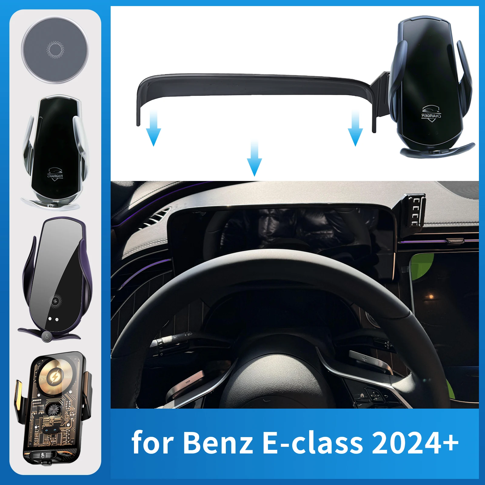 

Car Mobile Phone Holder for Mercedes-Benz E-Class 2024 2025 E Class W214 GPS Bracket Navigation Stand Auto Accessories