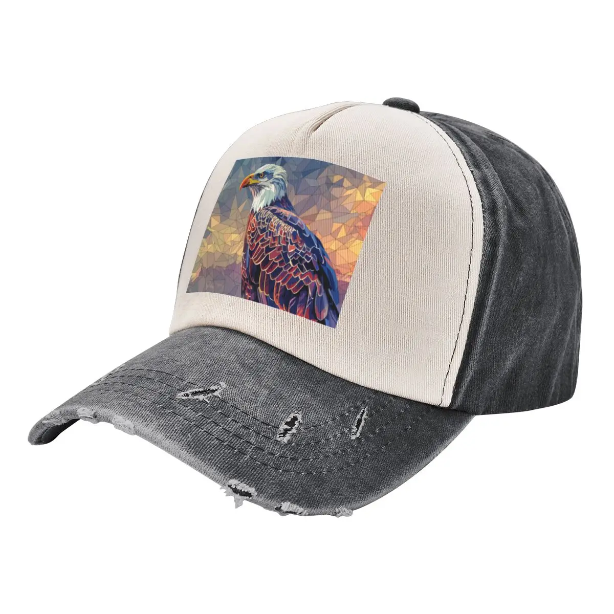 Eagle Kaleidoscope Baseball Cap Mountaineering Snap Back Hat Sunscreen Mens Hats Women's