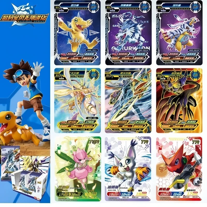 

New Kayou Authentic Digimon Card Legendary Edition Infinite Evolution Glory Edition Sp Agumon Greymon Anime Collect Card Gift To