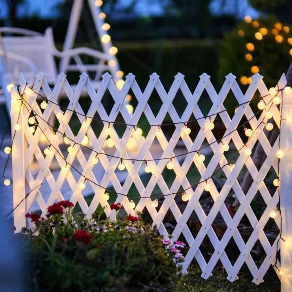 LED Solar String Lights Bubble Globe Lamps Outdoor Waterproof Decorative Lighting For Garden Yard Terrace Wedding Festival Party